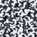 stained cow seamless pattern Ã¢â¬â black spots on square white background - satin surface Royalty Free Stock Photo